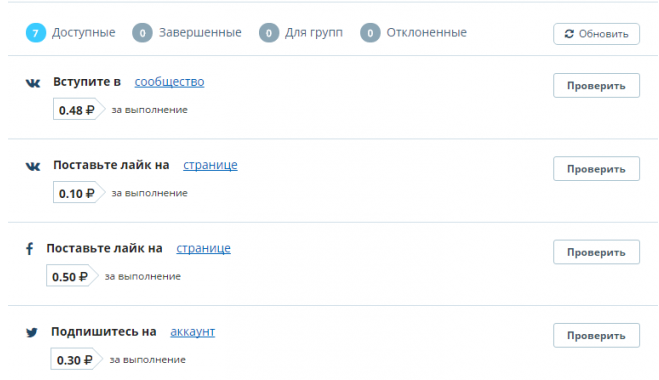 заработок на своей странице во vkontakte