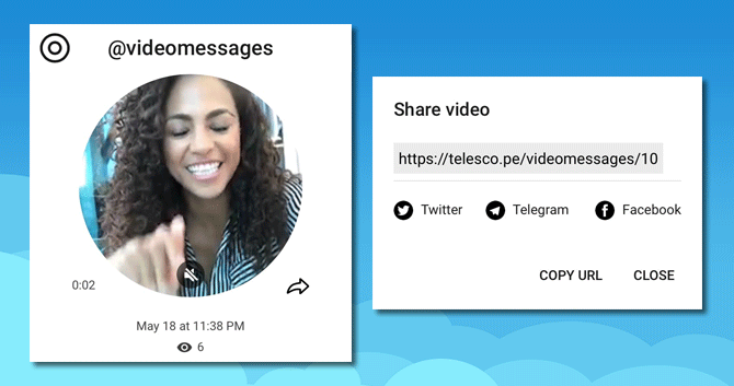 Записываем и отправляем видеосообщение в Телеграм