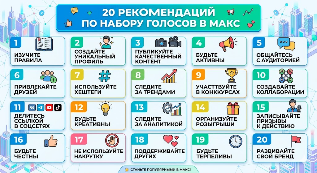 Накрутка голосов в Макс бесплатно - секреты SMM-специалиста по взрывному росту активности без бюджета