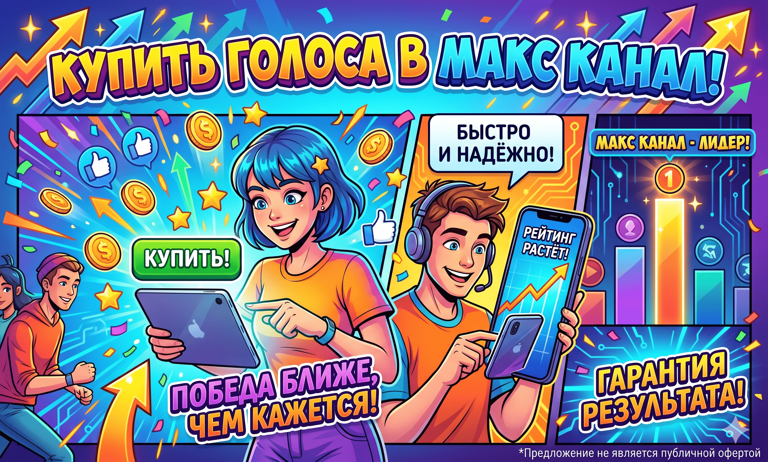Купить голоса в Макс канал и привлечь пользователей – 19 сайтов СММ 2026 года
