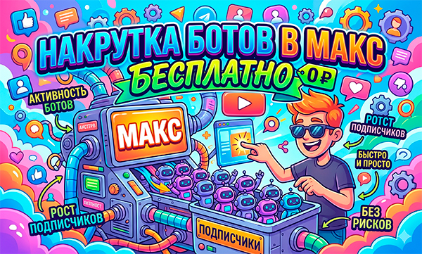 Накрутка ботов в Макс бесплатно для пиара канала – ТОП 18 ресурсов в 2026 году